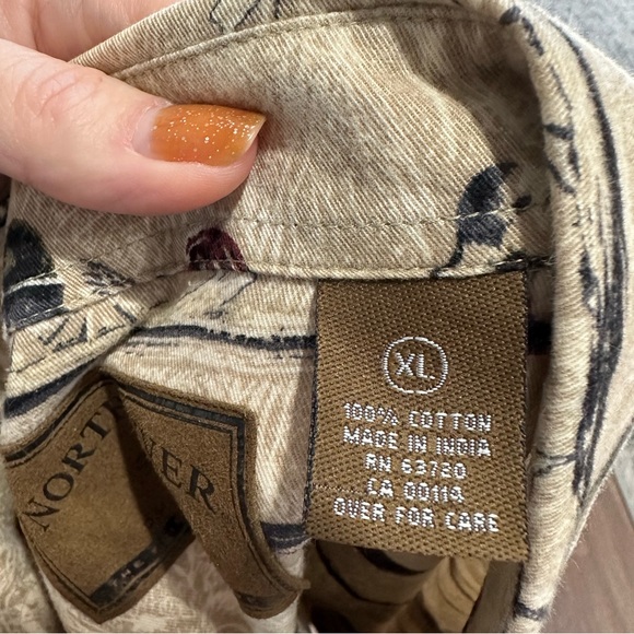 North River button down duck shirt Men's XL - Picture 6 of 6